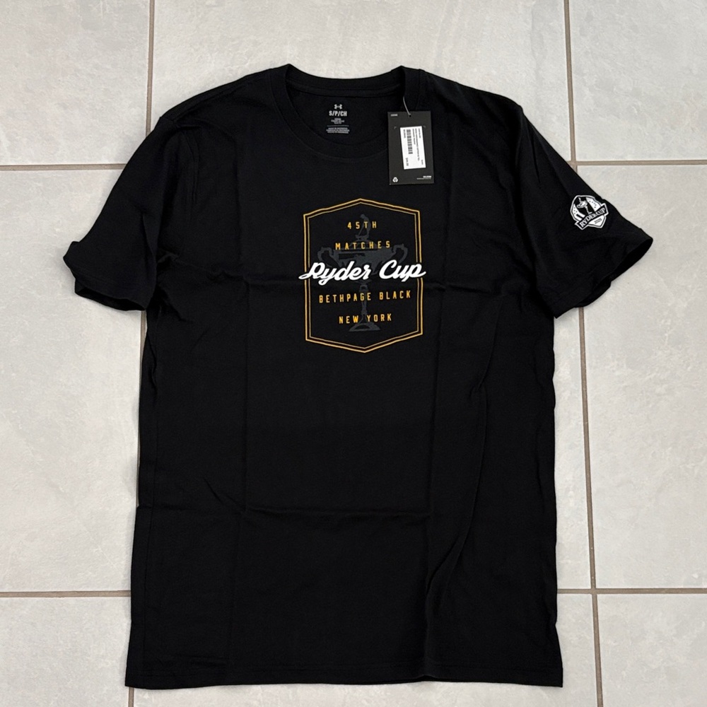 Under Armour Black 2025 Ryder Cup Men’s Performance Cotton Tee